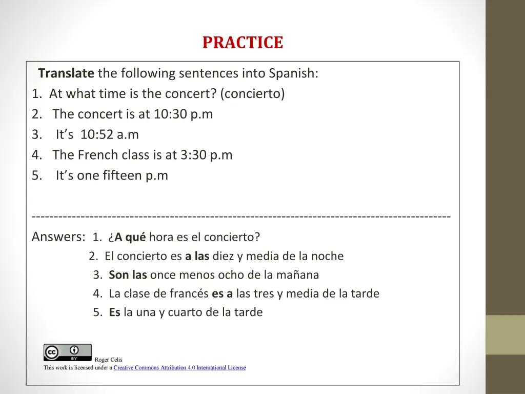 practice