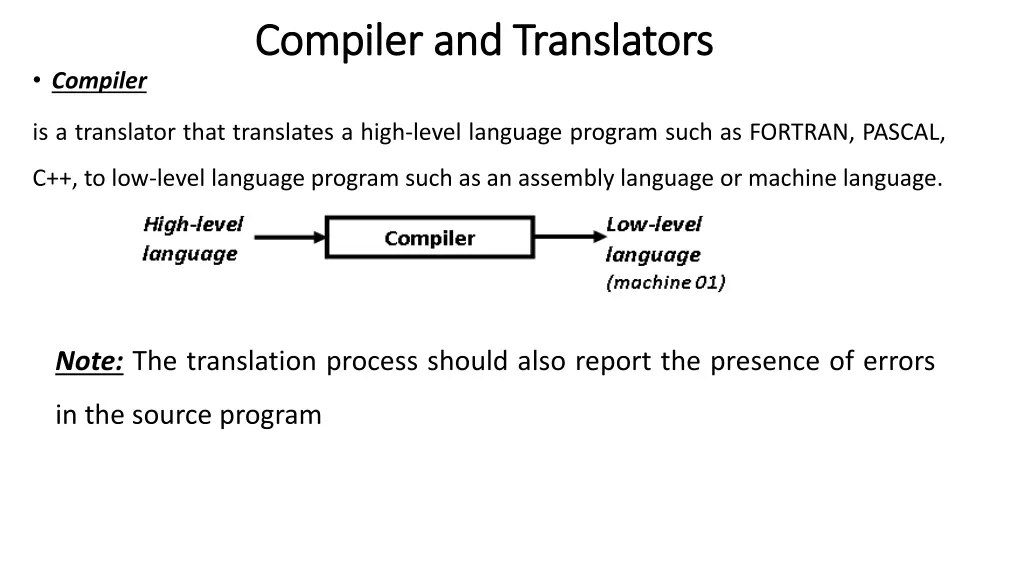 compiler compiler and translators and translators 1