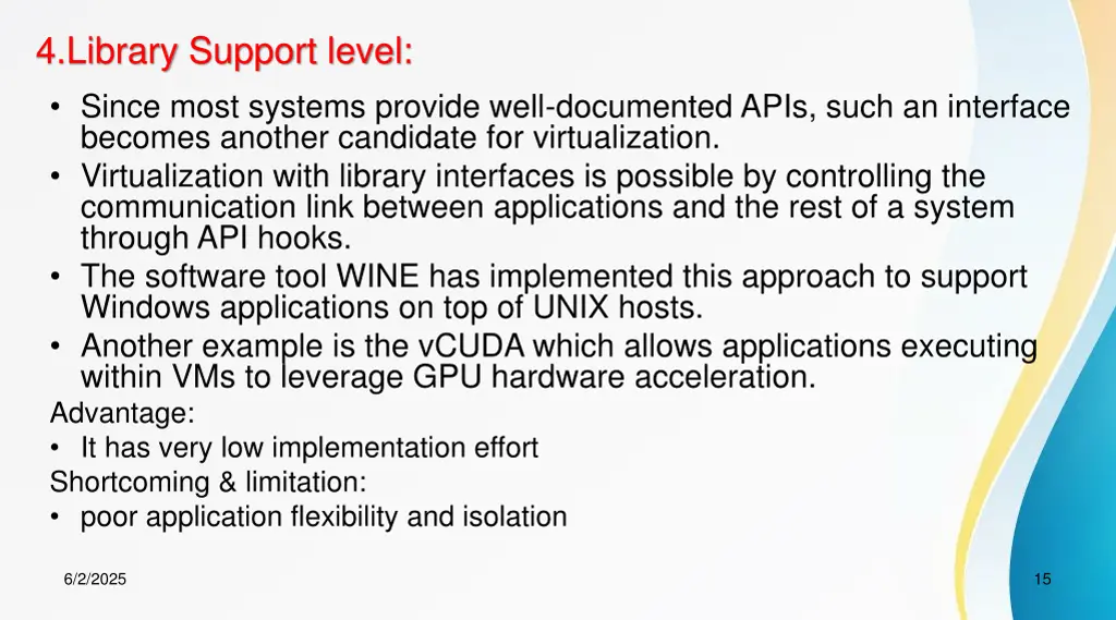 4 library support level since most systems