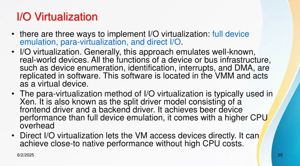 i o virtualization