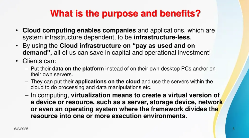 what is the purpose and benefits