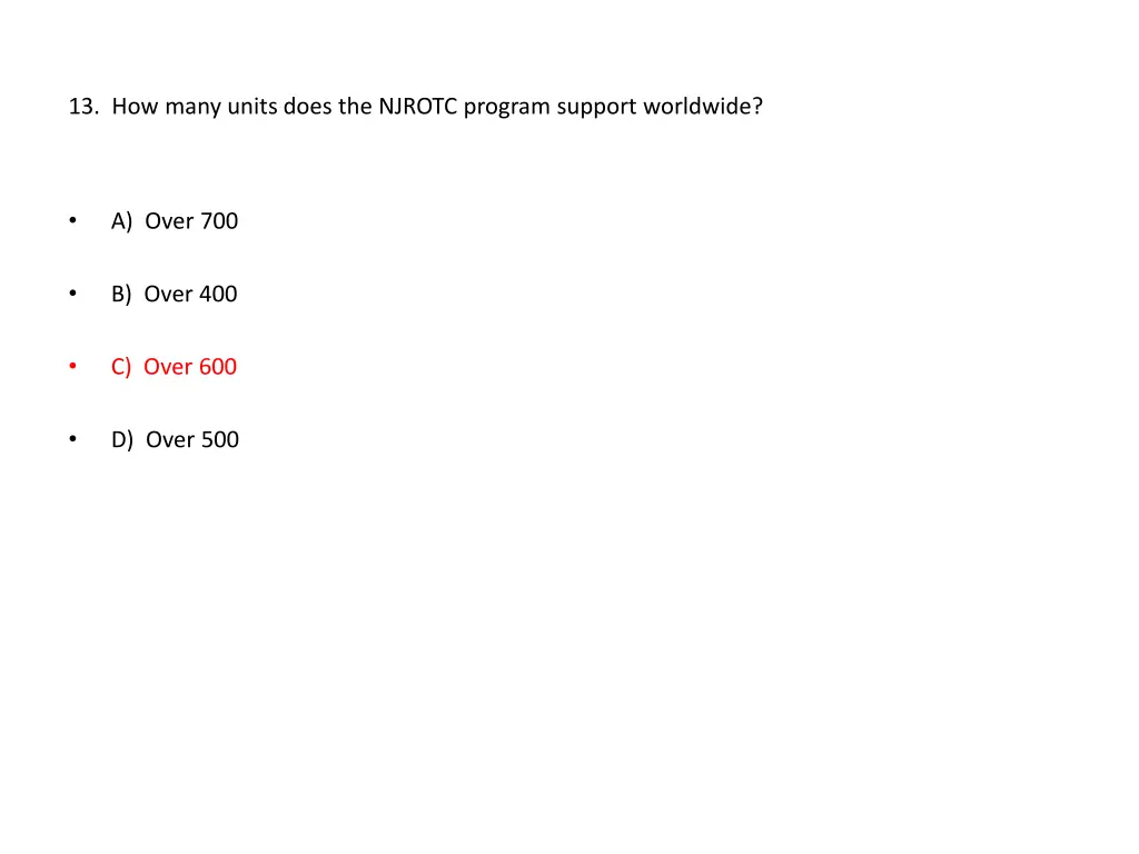 13 how many units does the njrotc program support