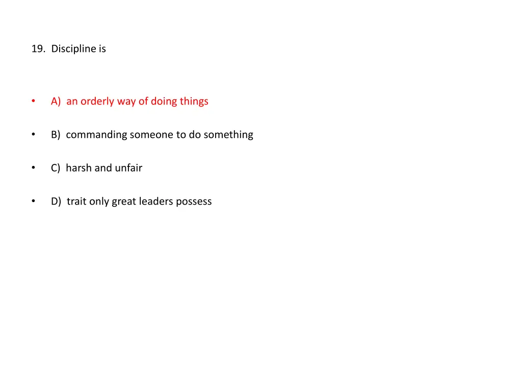 19 discipline is