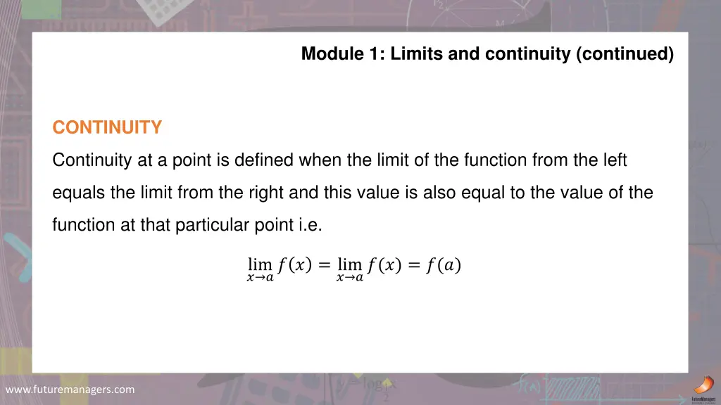 module 1 limits and continuity continued 1