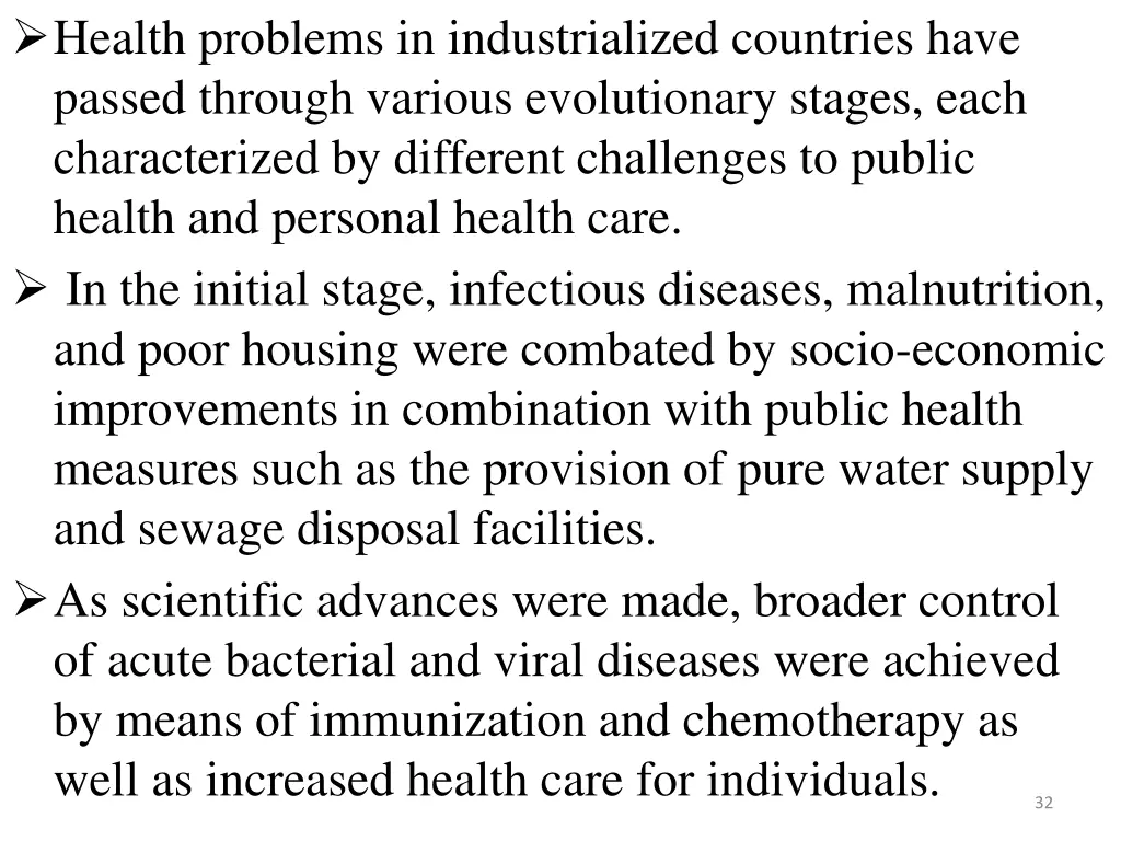 health problems in industrialized countries have