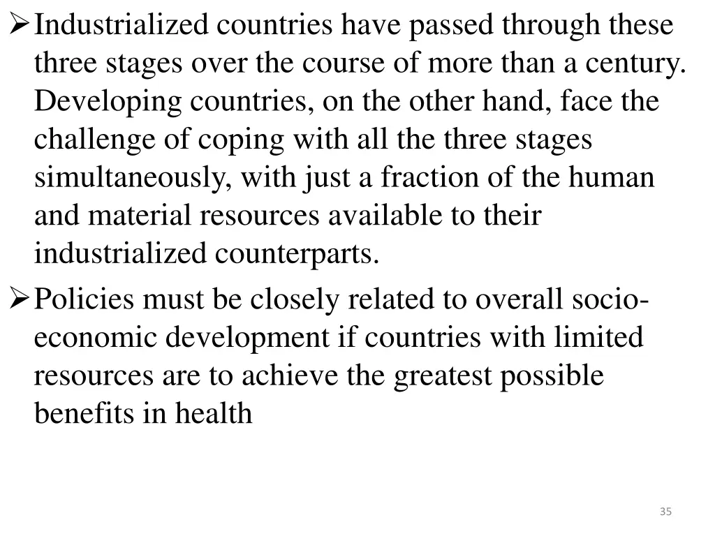 industrialized countries have passed through