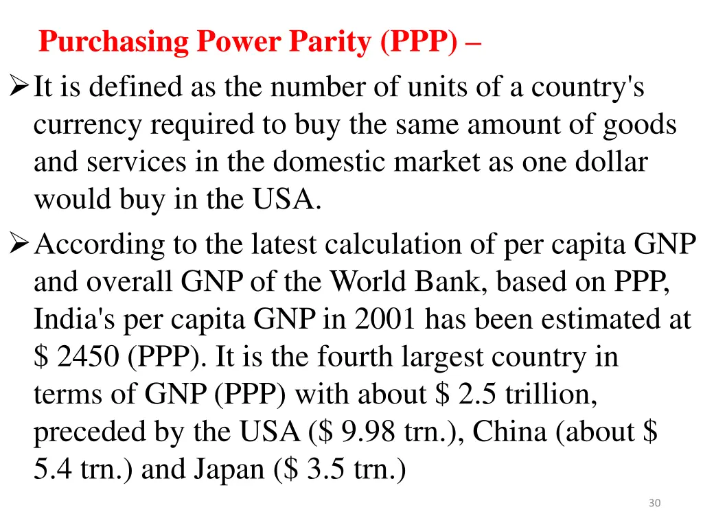 purchasing power parity ppp it is defined