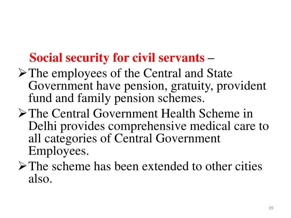 social security for civil servants the employees