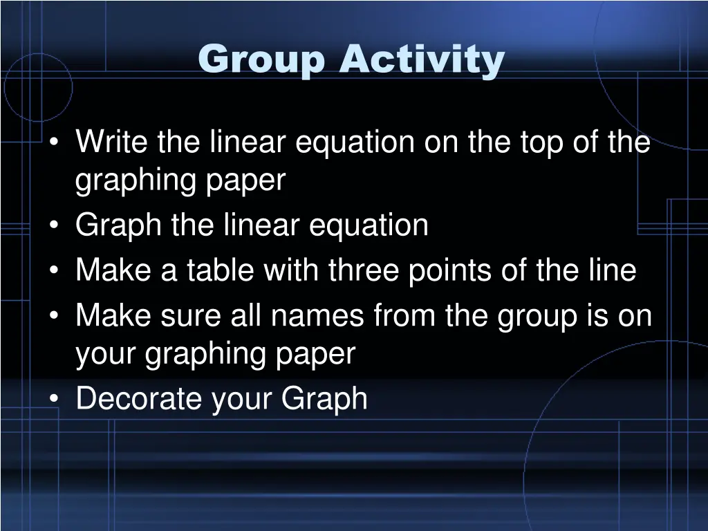 group activity