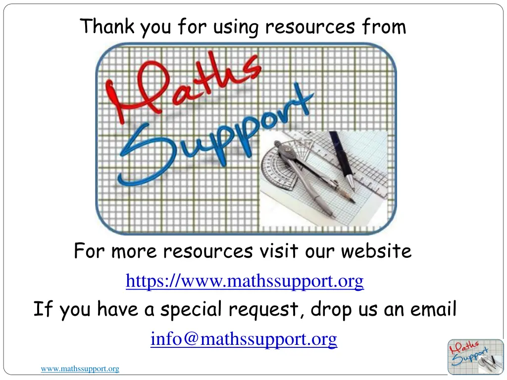 thank you for using resources from