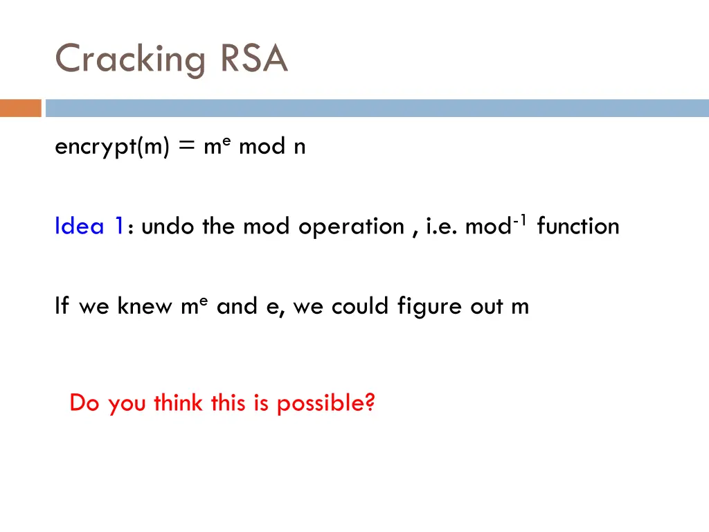 cracking rsa 1