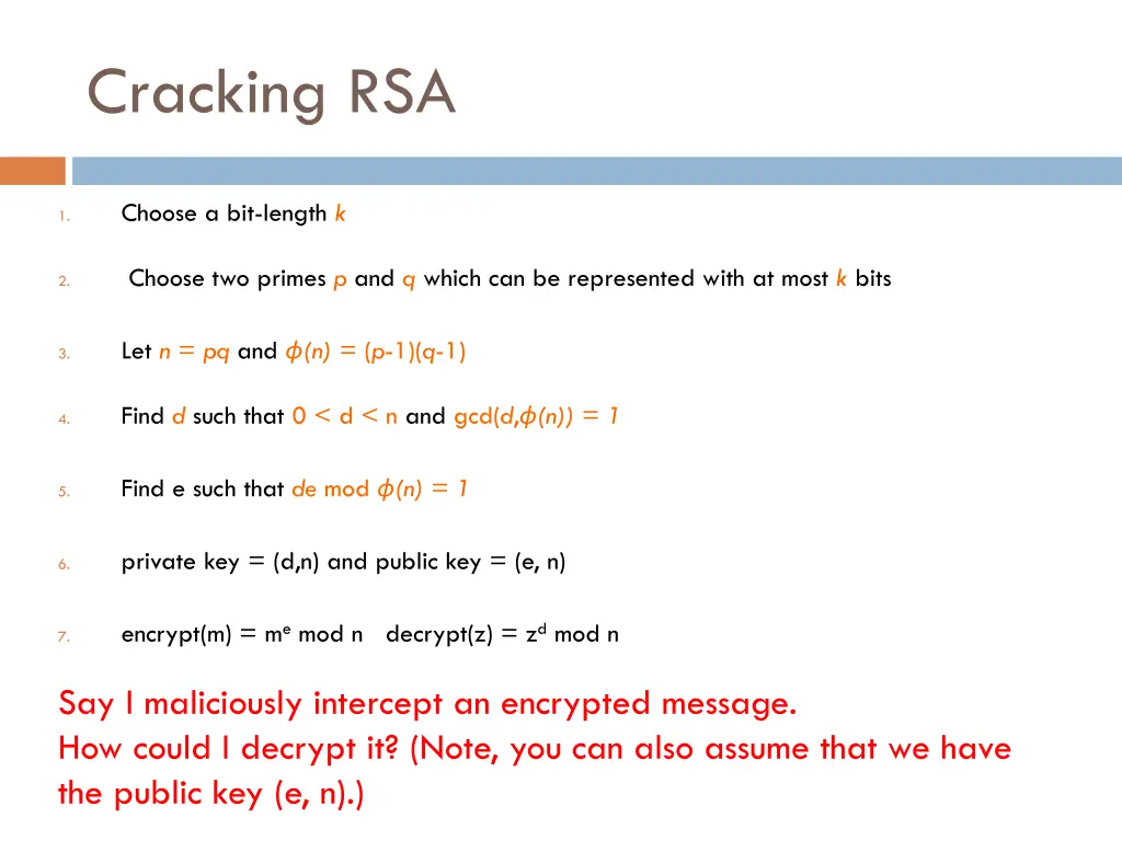 cracking rsa