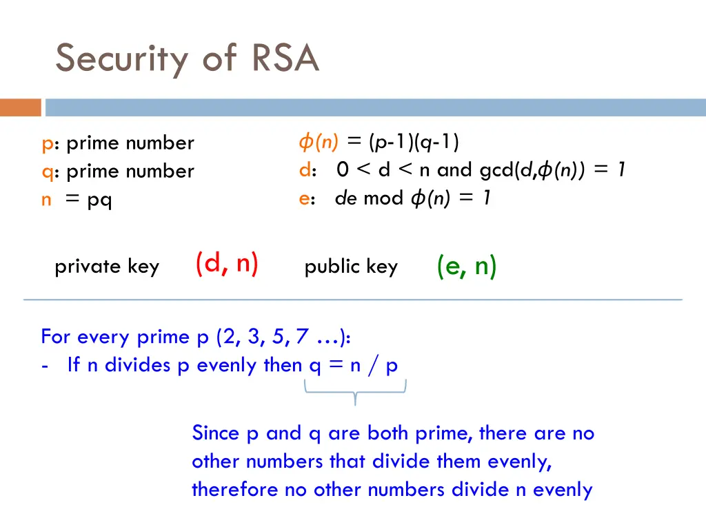 security of rsa 5