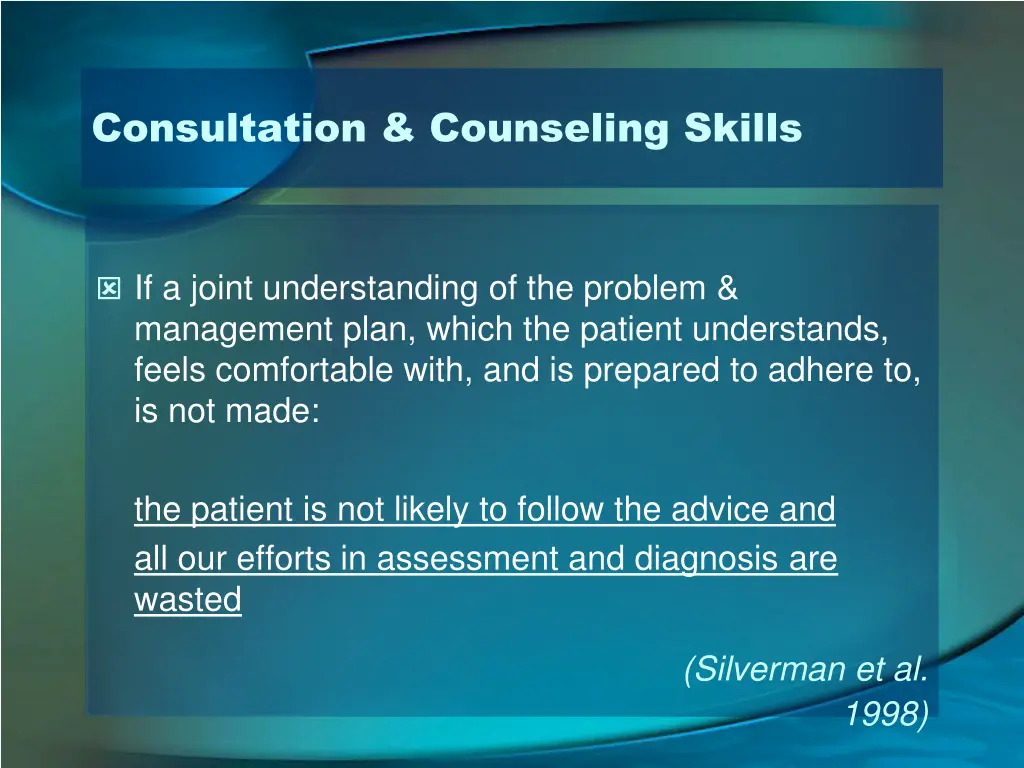 consultation counseling skills