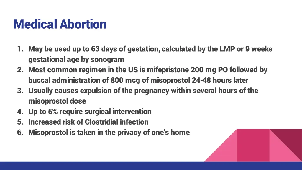 medical abortion