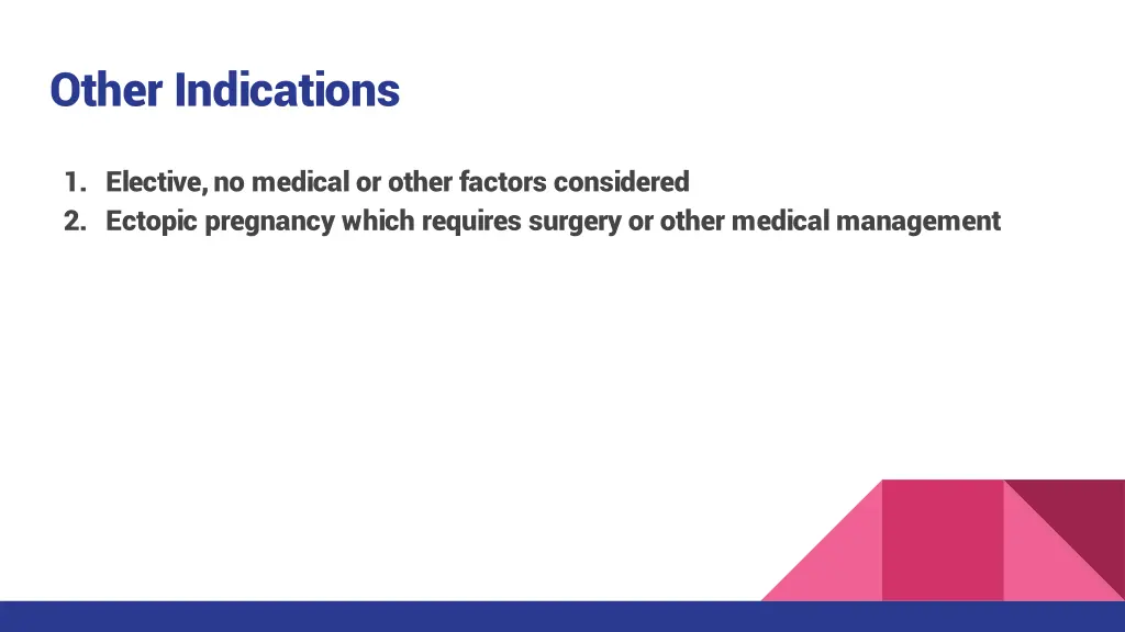 other indications
