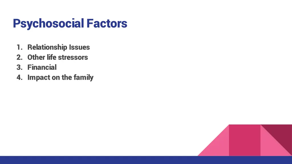 psychosocial factors