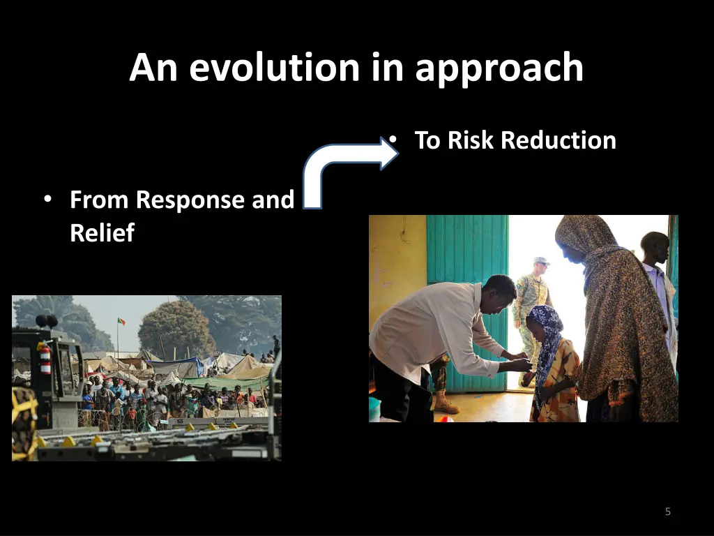 an evolution in approach