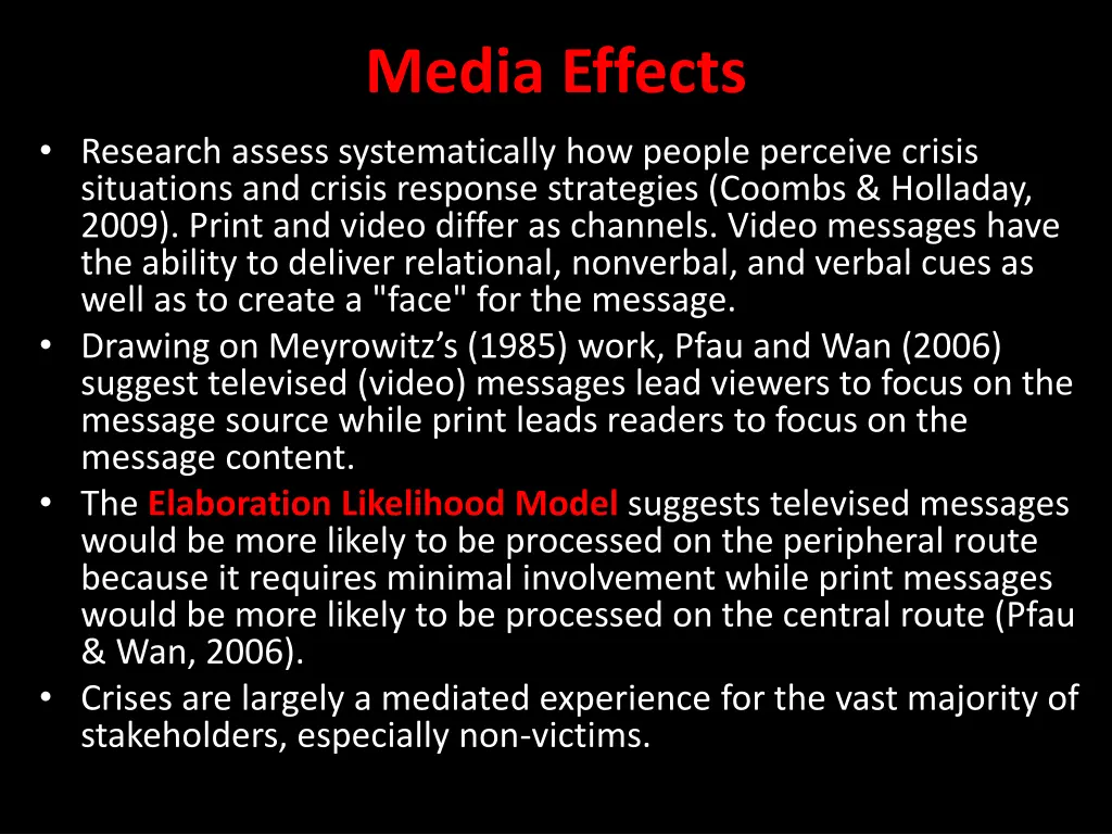 media effects