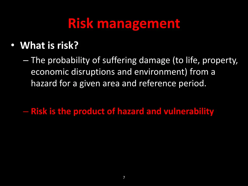 risk management
