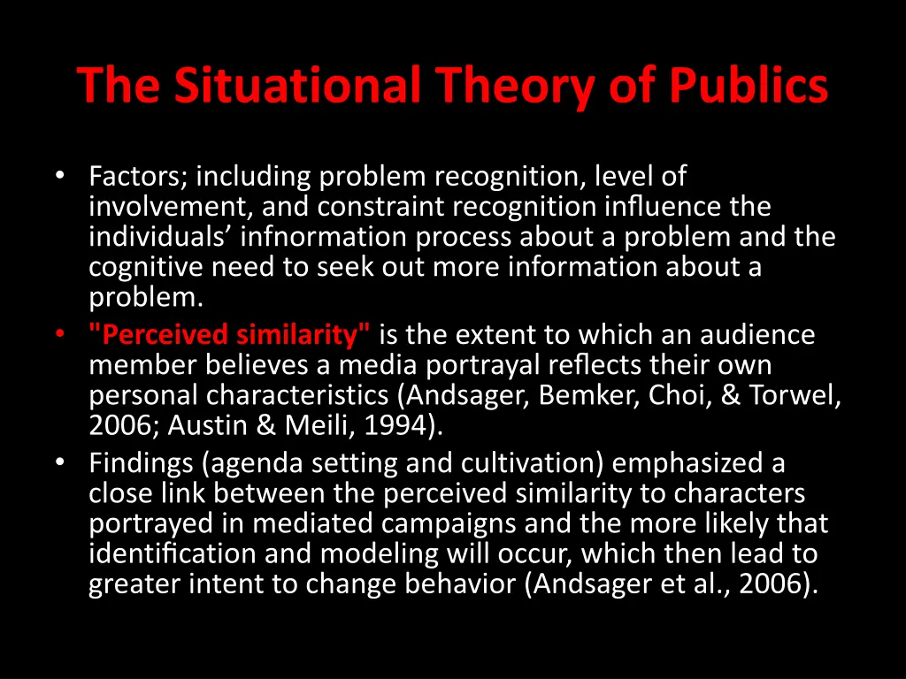 the situational theory of publics