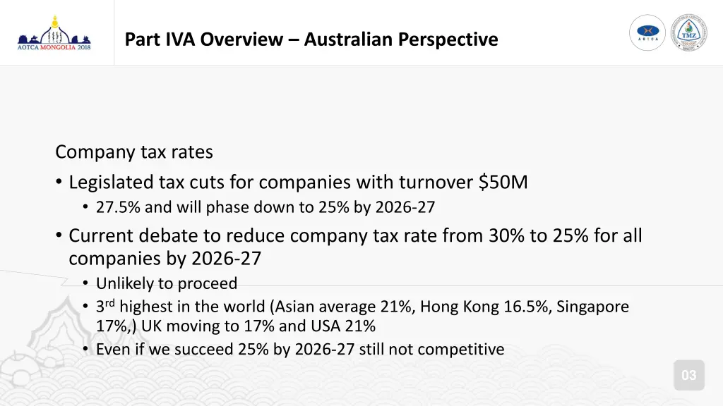 part iva overview australian perspective 1