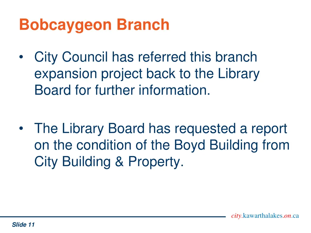 bobcaygeon branch