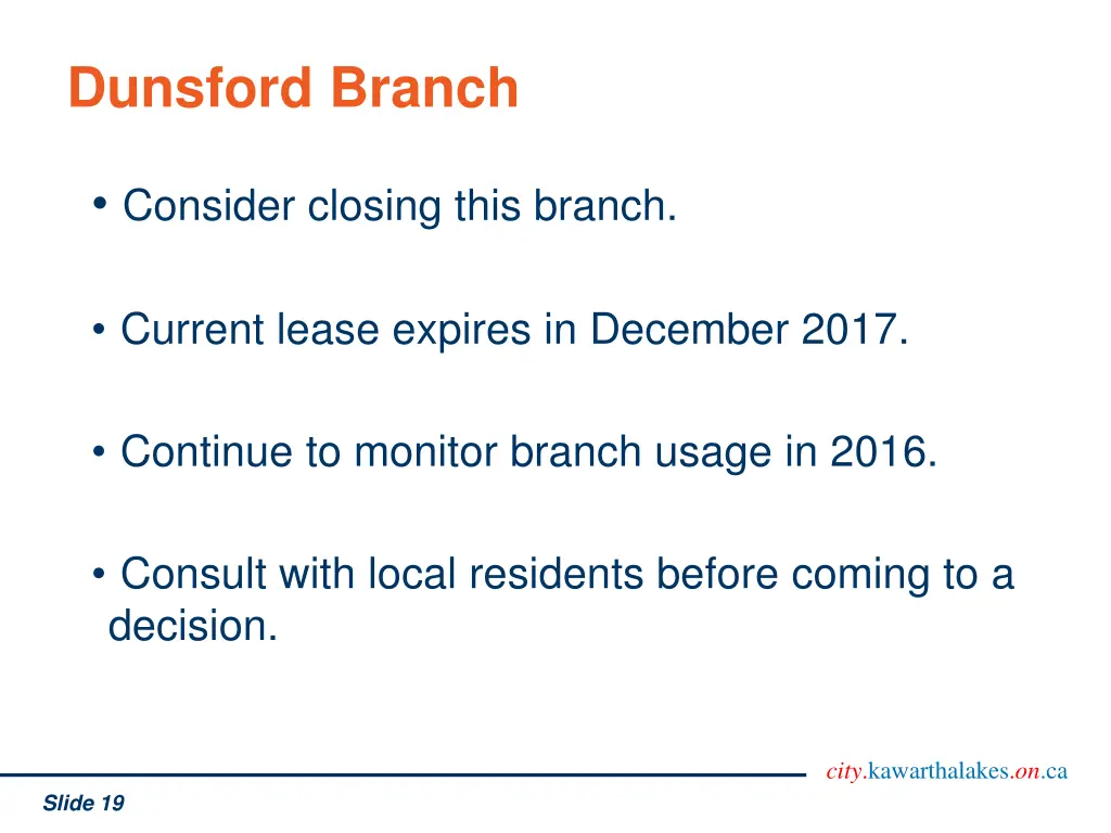dunsford branch