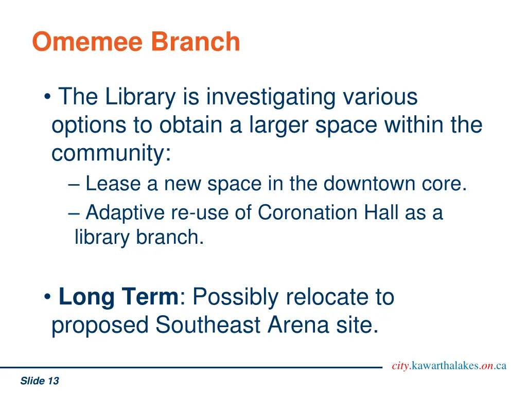omemee branch