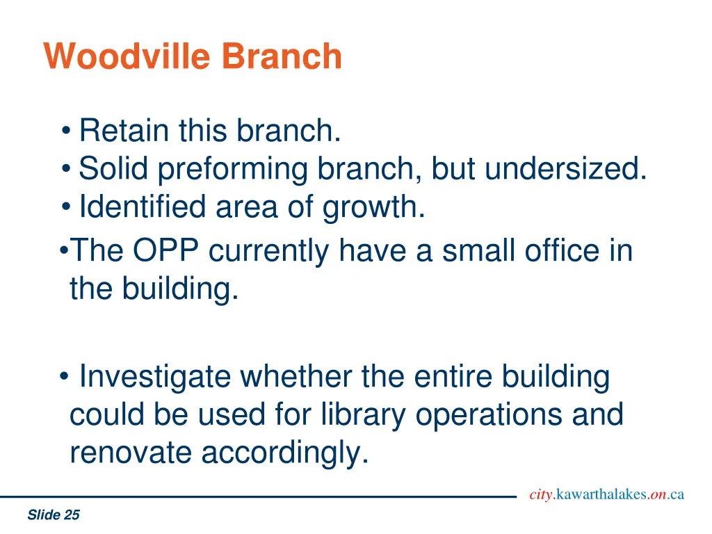woodville branch