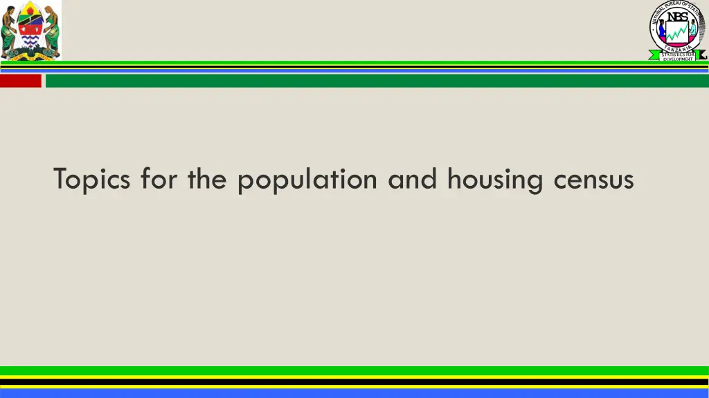 topics for the population and housing census