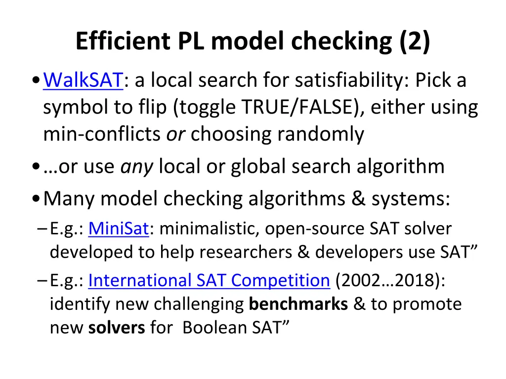 efficient pl model checking 2