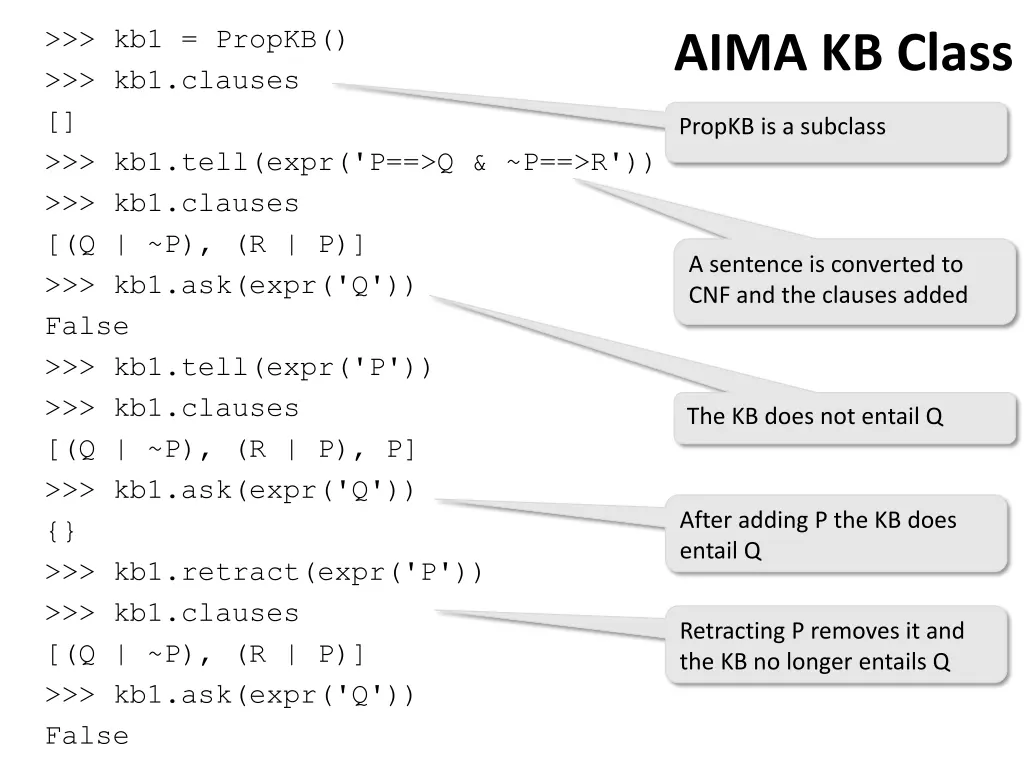 kb1 propkb kb1 clauses kb1 tell expr