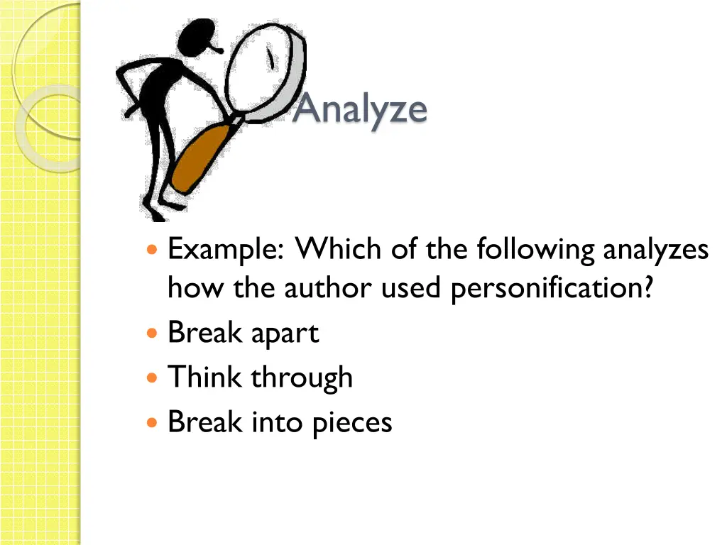 analyze
