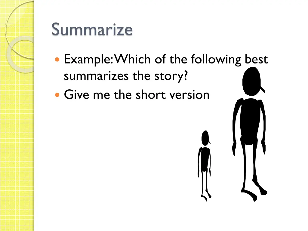 summarize