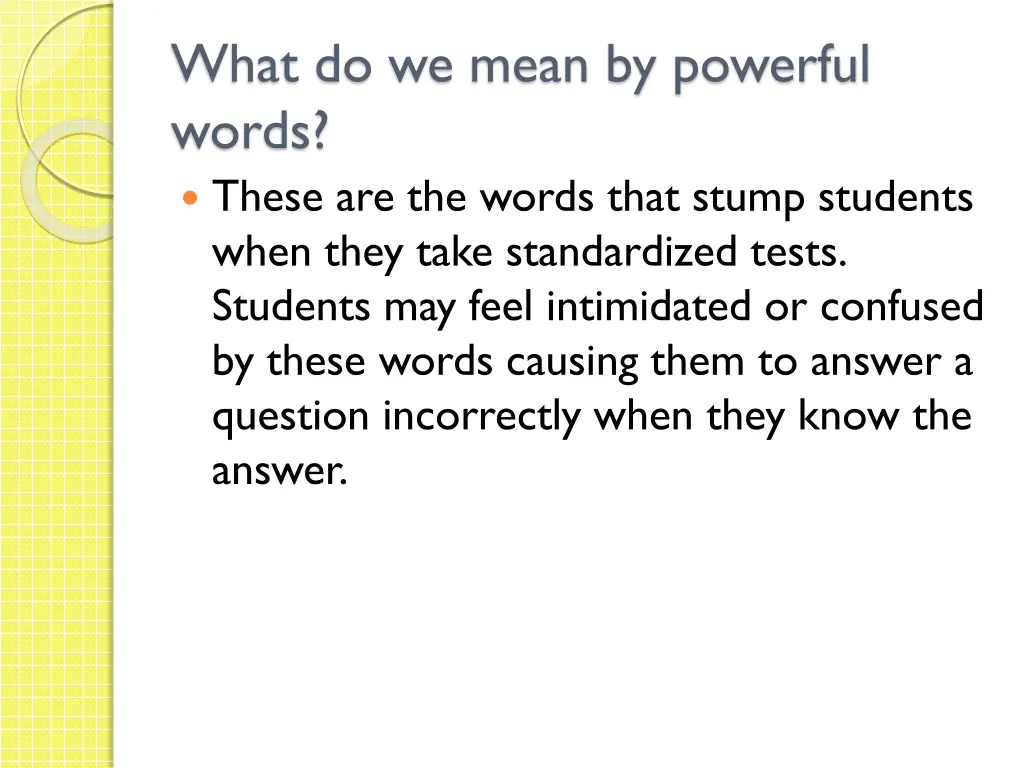 what do we mean by powerful words these
