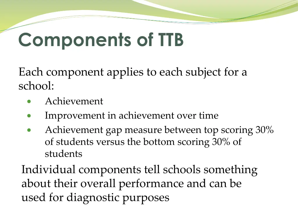 components of ttb