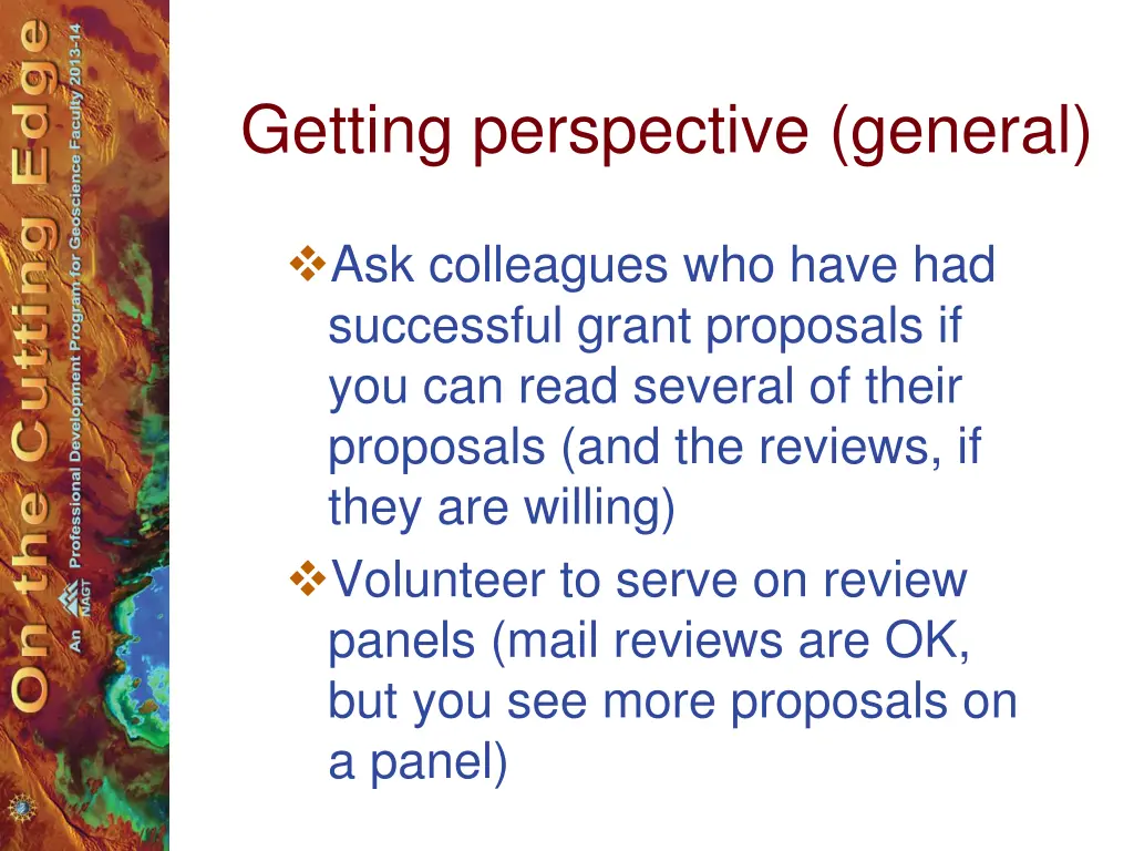 getting perspective general