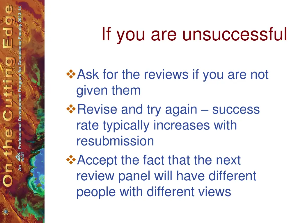 if you are unsuccessful