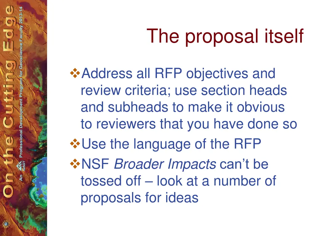 the proposal itself 3