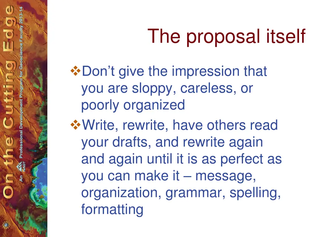 the proposal itself 5