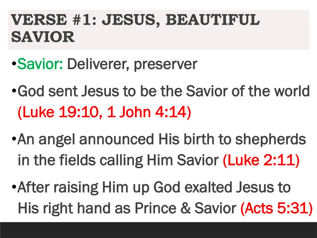 verse 1 jesus beautiful savior
