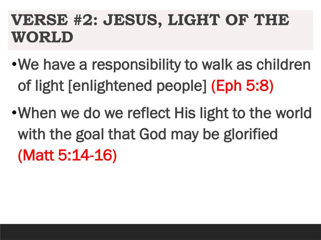 verse 2 jesus light of the world 1