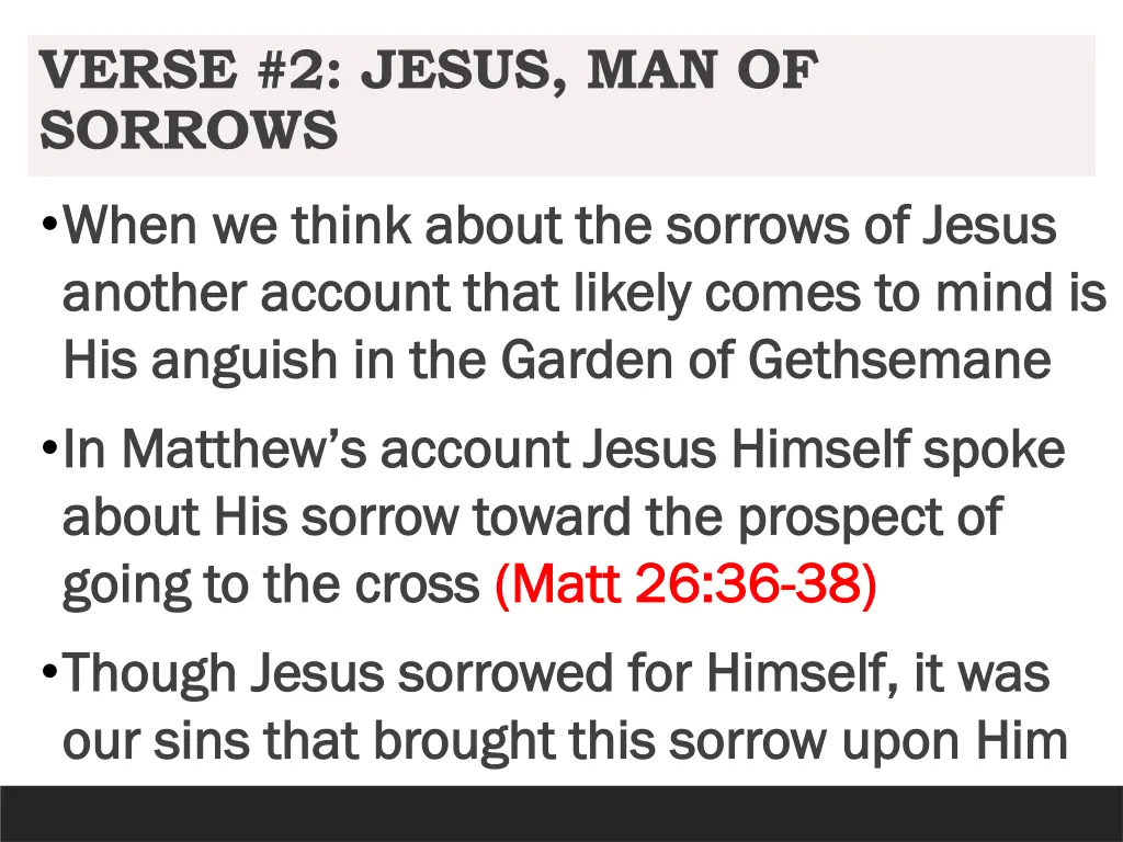 verse 2 jesus man of sorrows 1