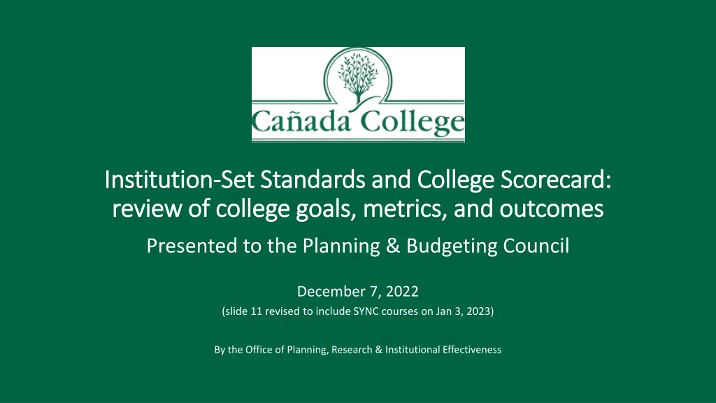 institution institution set standards and college