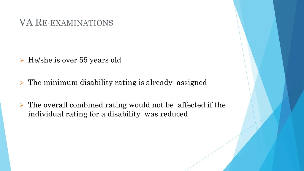 va r e examinations 3