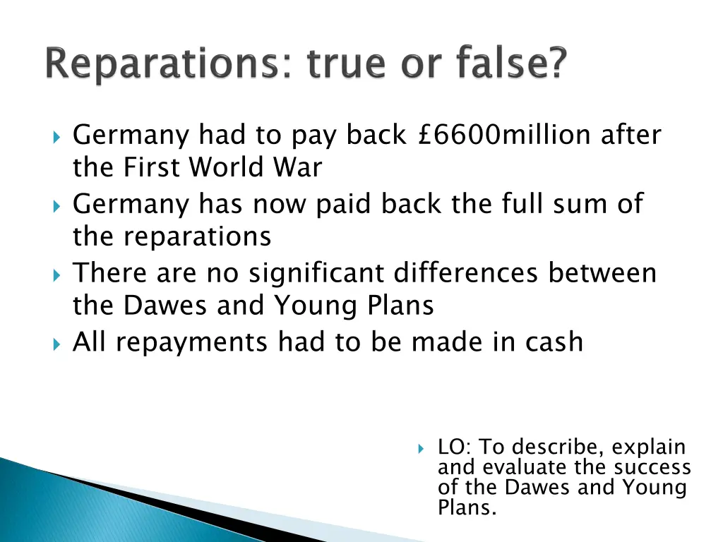 germany had to pay back 6600million after