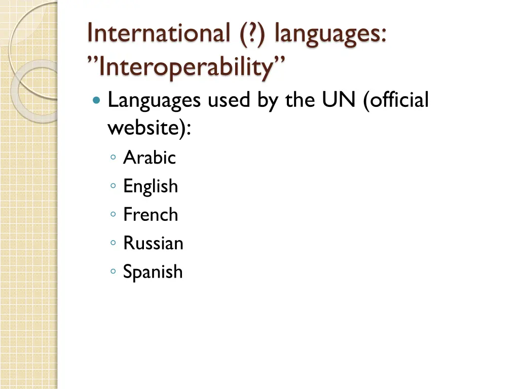 international languages interoperability