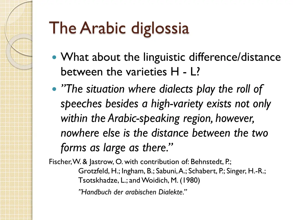 the arabic diglossia 2