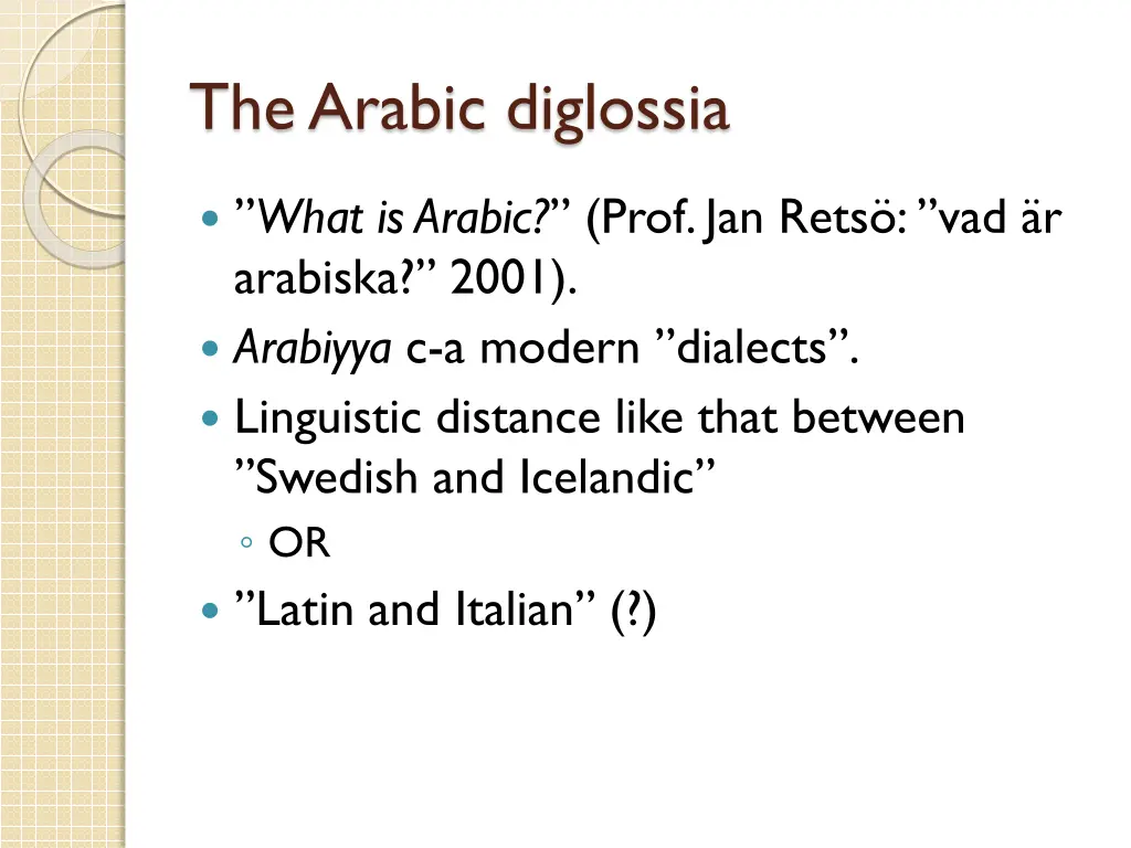 the arabic diglossia 4